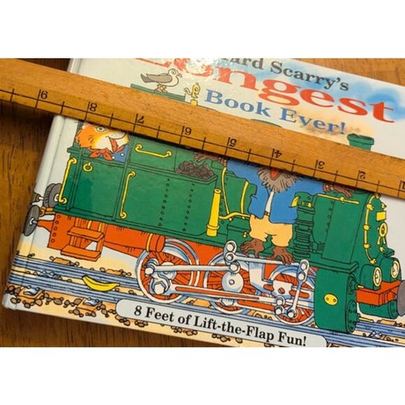 Richard Scarry's Longest Book Ever!:  8 Feet of Lift-the-Flap Fun!  1995 - Picture 8 of 8